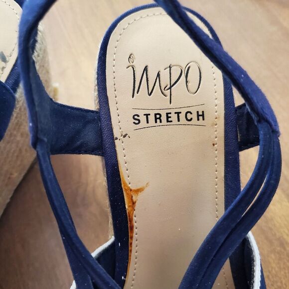 Impo Tiza Women's Size 6.5M Espadrilles Wedge Sandals, Tegan Fabric Open Toe - Picture 6 of 13